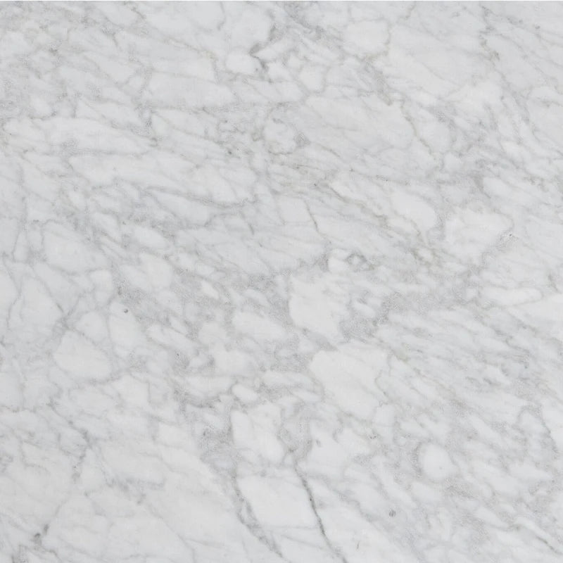 White Carrara Italian Marble Coffee Table