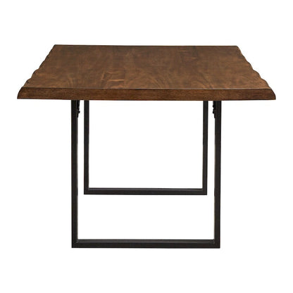 Banyan Live Edge Wood and Metal Sled Base Dining Table by iNSPIRE Q Artisan