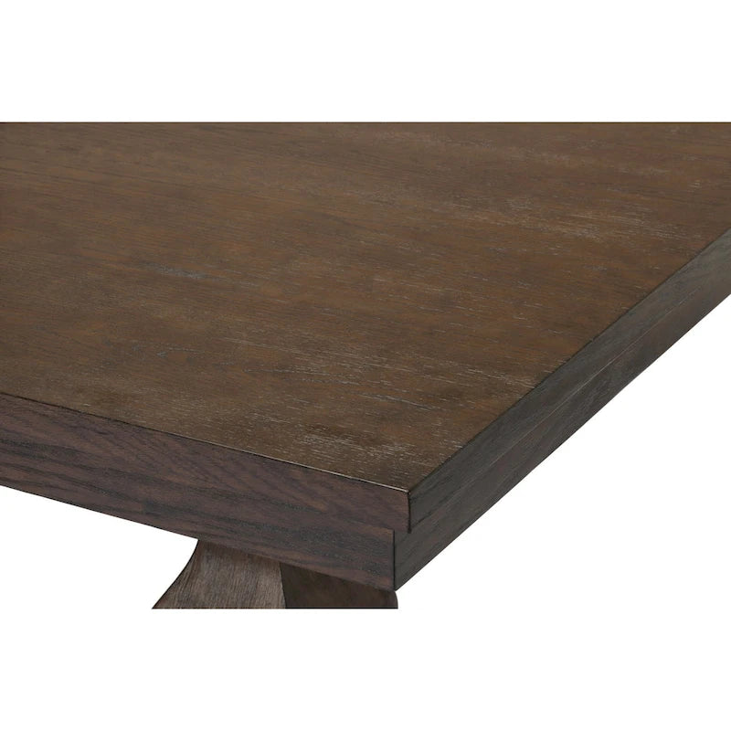 Best Quality Furniture 9-piece Walnut 18 Extension Dining Set