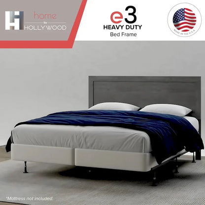 E3 Premium Adjustable Bed Frame with Glides