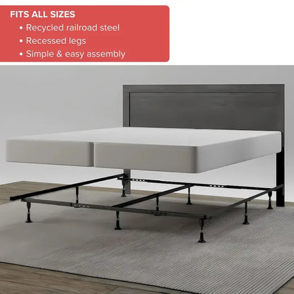 E3 Premium Adjustable Bed Frame with Glides