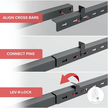 E3 Premium Adjustable Bed Frame with Glides