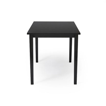 Simple Living Parson Black and Silver 5-Piece Dining Table and Chairs Set