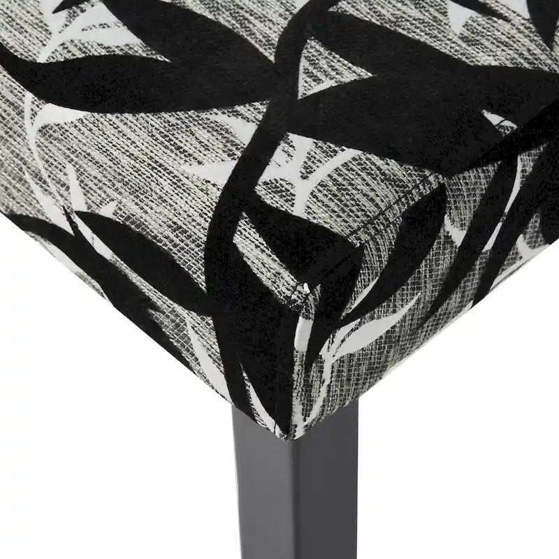 Simple Living Parson Black and Silver 5-Piece Dining Table and Chairs Set