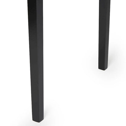 Simple Living Parson Black and Silver 5-Piece Dining Table and Chairs Set