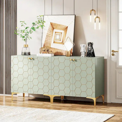 31.5 Modern Accent Storage Cabinet for Living Room Kitchen (Set of 2 )