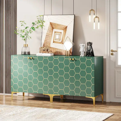 31.5 Modern Accent Storage Cabinet for Living Room Kitchen (Set of 2 )