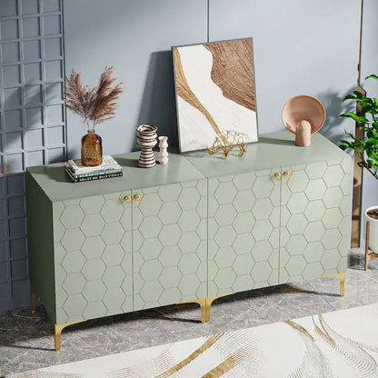 31.5 Modern Accent Storage Cabinet for Living Room Kitchen (Set of 2 )