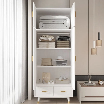 Wooden Armoire with 4 Drawers