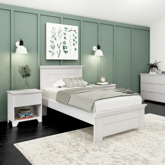 Plank and Beam Farmhouse Twin Bed with Panel Headboard