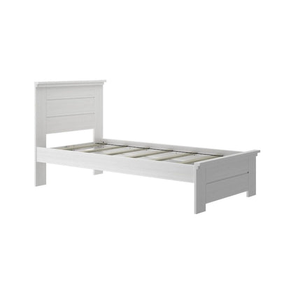 Plank and Beam Farmhouse Twin Bed with Panel Headboard