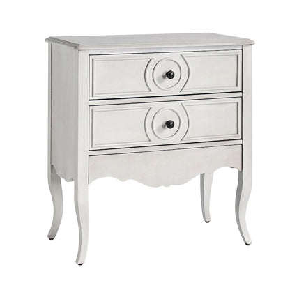 Sidney Traditional 3-Drawer Nightstand with Built-In Outlets and USB by HULALA HOME