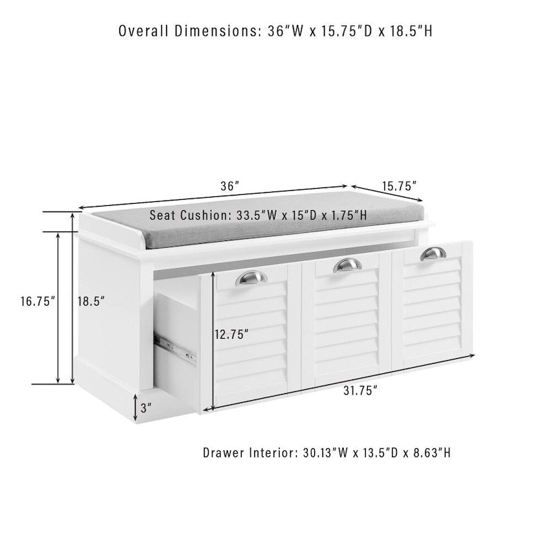 Crosley Ellison Storage Bench