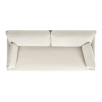 Pasadena 75.5 Velvet Modern Farmhouse Loose Pillow-Back Sofa
