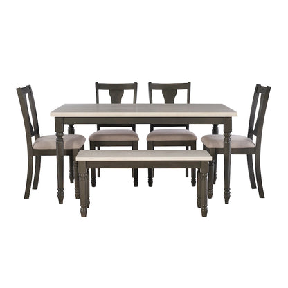 Willow Modern Farmhouse 6-piece Dining Set