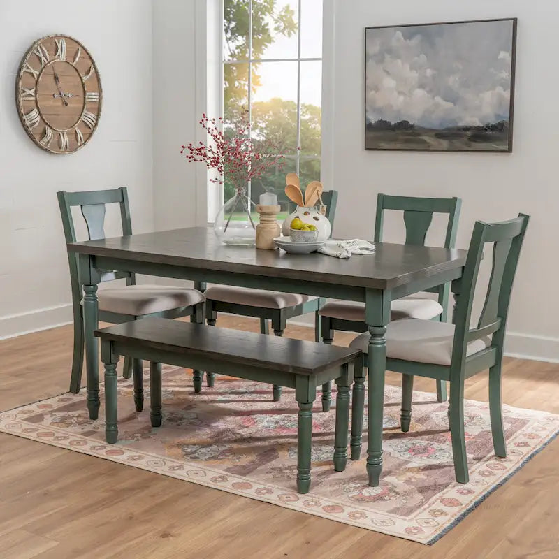 Willow Modern Farmhouse 6-piece Dining Set