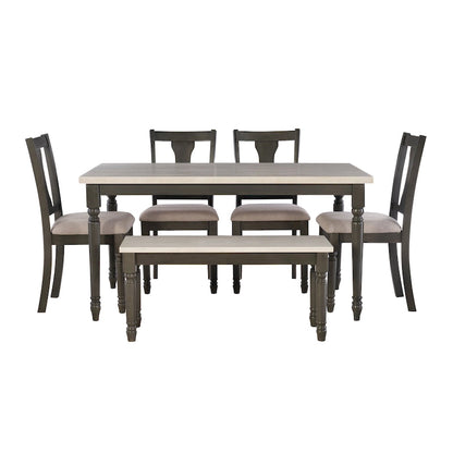 Willow Modern Farmhouse 6-piece Dining Set
