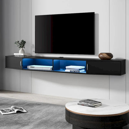 Fitueyes 70 Floating TV Stand Wall Mounted TV Shelf Media Console