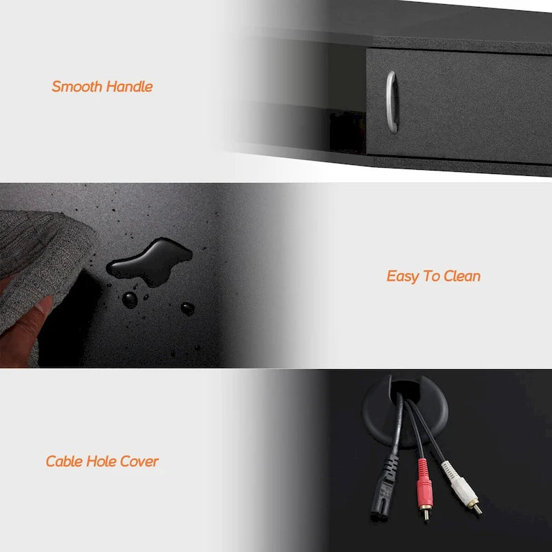 Fitueyes 70 Floating TV Stand Wall Mounted TV Shelf Media Console