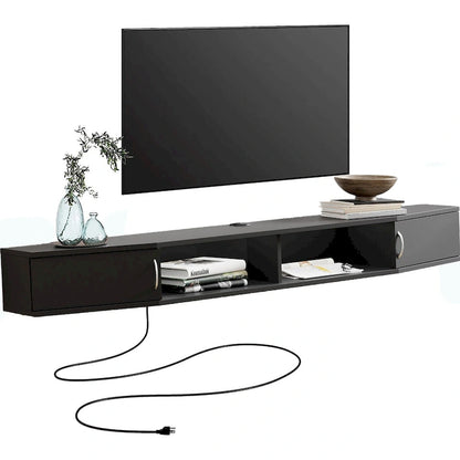 Fitueyes 70 Floating TV Stand Wall Mounted TV Shelf Media Console