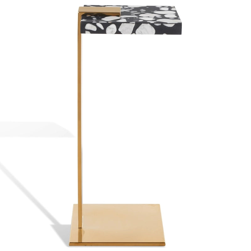 SAFAVIEH Couture Shiloh Acrylic Drink Table - 9.8 W x 9.8 L x 24 H - 10Wx10Dx24H