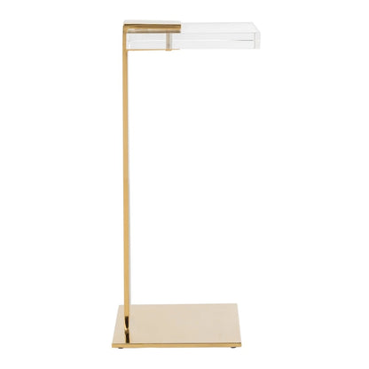 SAFAVIEH Couture Shiloh Acrylic Drink Table - 9.8 W x 9.8 L x 24 H - 10Wx10Dx24H