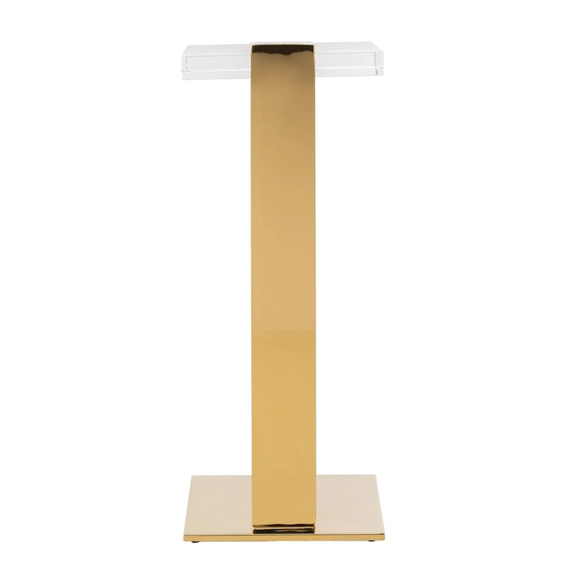 SAFAVIEH Couture Shiloh Acrylic Drink Table - 9.8 W x 9.8 L x 24 H - 10Wx10Dx24H