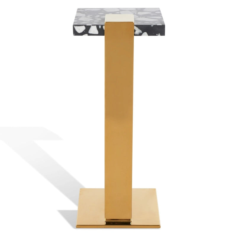 SAFAVIEH Couture Shiloh Acrylic Drink Table - 9.8 W x 9.8 L x 24 H - 10Wx10Dx24H