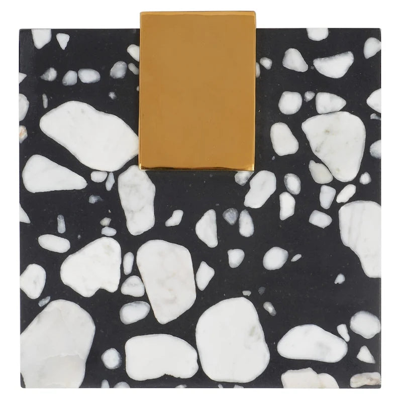 SAFAVIEH Couture Shiloh Acrylic Drink Table - 9.8 W x 9.8 L x 24 H - 10Wx10Dx24H