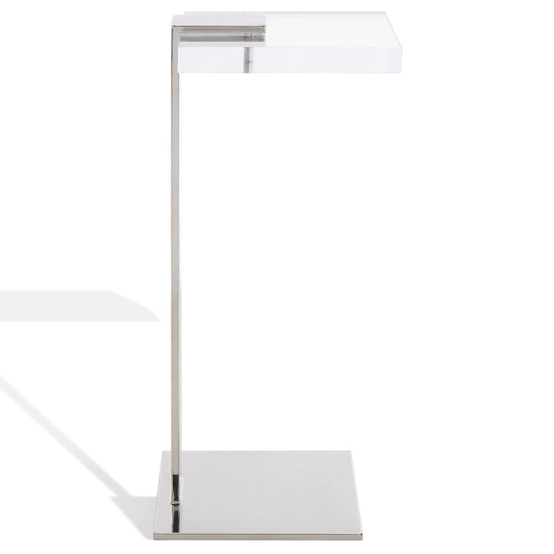 SAFAVIEH Couture Shiloh Acrylic Drink Table - 9.8 W x 9.8 L x 24 H - 10Wx10Dx24H