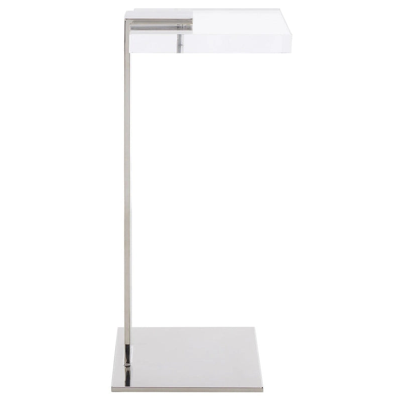 SAFAVIEH Couture Shiloh Acrylic Drink Table - 9.8 W x 9.8 L x 24 H - 10Wx10Dx24H