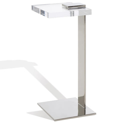 SAFAVIEH Couture Shiloh Acrylic Drink Table - 9.8 W x 9.8 L x 24 H - 10Wx10Dx24H