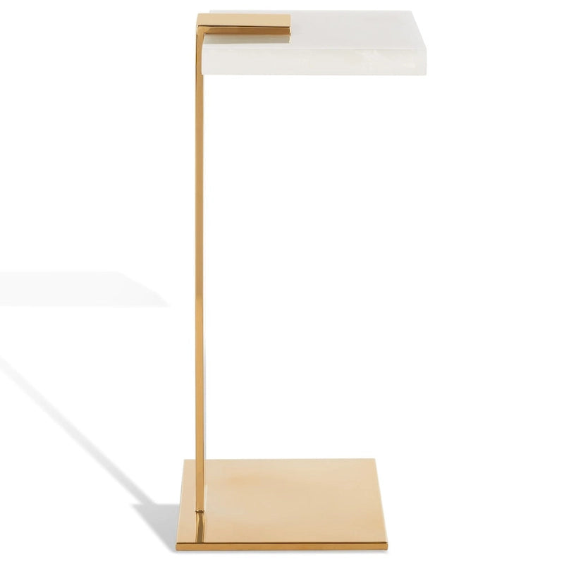 SAFAVIEH Couture Shiloh Acrylic Drink Table - 9.8 W x 9.8 L x 24 H - 10Wx10Dx24H