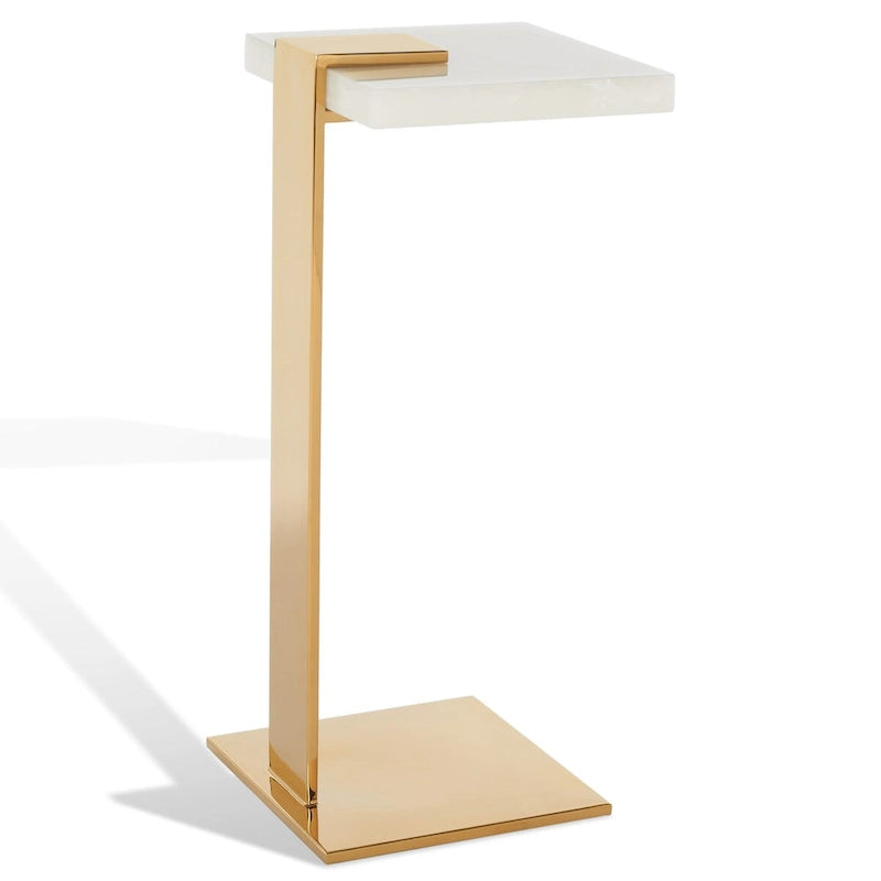 SAFAVIEH Couture Shiloh Acrylic Drink Table - 9.8 W x 9.8 L x 24 H - 10Wx10Dx24H