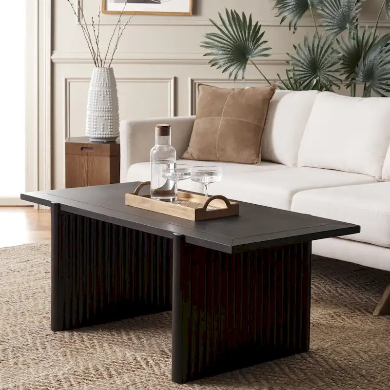 SAFAVIEH Assel Rectangle Coffee Table - 47 W x 23 D x 18 H - 47Wx23Dx18H