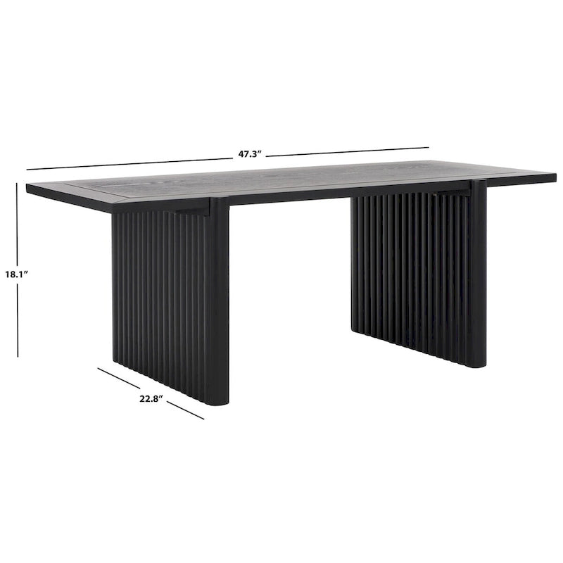 SAFAVIEH Assel Rectangle Coffee Table - 47 W x 23 D x 18 H - 47Wx23Dx18H