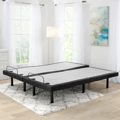 Nestl Adjustable Massaging Bed Frame Base with Wireless Remote
