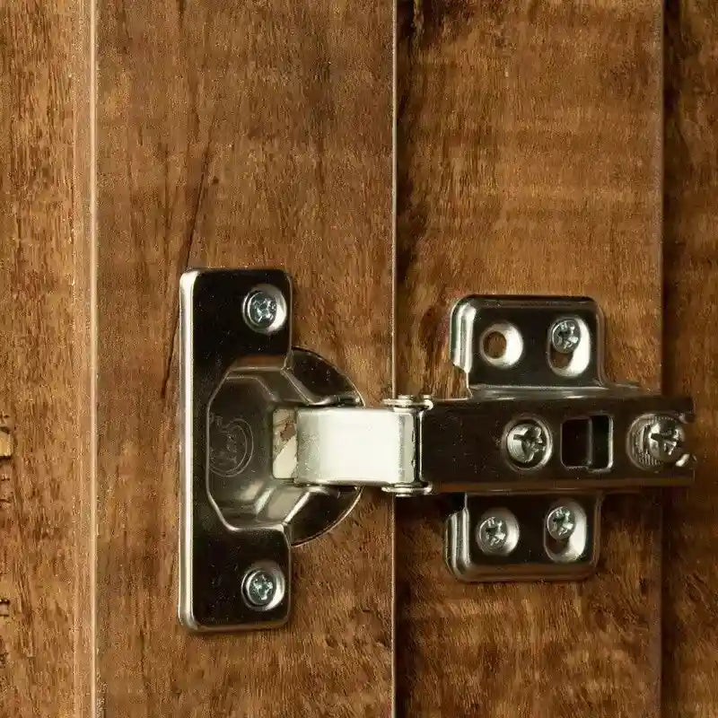 High Armoire Wardrobe and Storage Cabinet with 2 Doors and 3 Partitions to Separate 4 Storage Spaces 29.53W x 15.75 D x70.87H