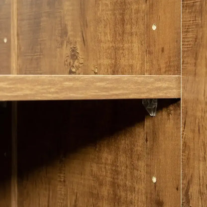 High Armoire Wardrobe and Storage Cabinet with 2 Doors and 3 Partitions to Separate 4 Storage Spaces 29.53W x 15.75 D x70.87H