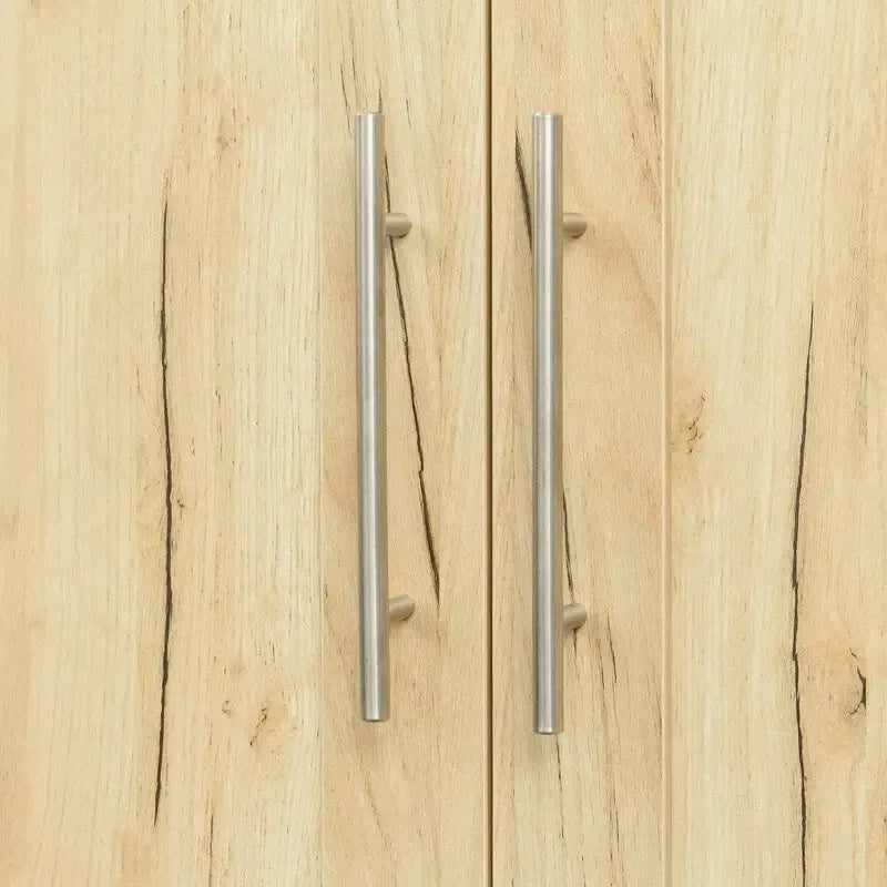 High Armoire Wardrobe and Storage Cabinet with 2 Doors and 3 Partitions to Separate 4 Storage Spaces 29.53W x 15.75 D x70.87H