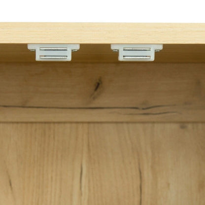 High Armoire Wardrobe and Storage Cabinet with 2 Doors and 3 Partitions to Separate 4 Storage Spaces 29.53W x 15.75 D x70.87H