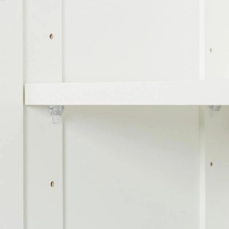 High Armoire Wardrobe and Storage Cabinet with 2 Doors and 3 Partitions to Separate 4 Storage Spaces 29.53W x 15.75 D x70.87H