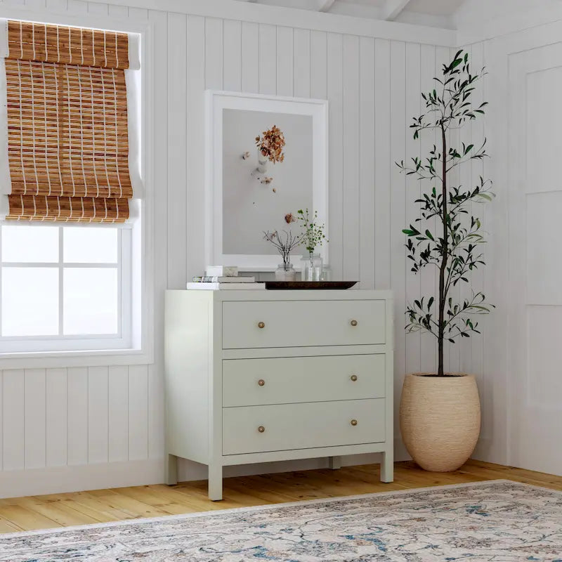 Nora 3-Drawer Wood Dresser
