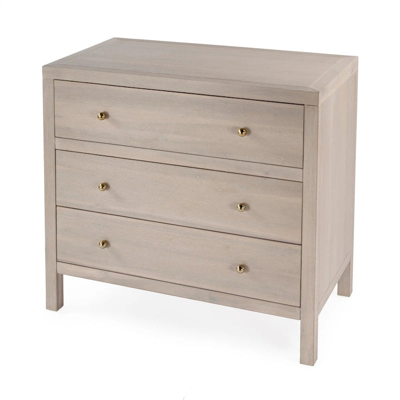 Nora 3-Drawer Wood Dresser