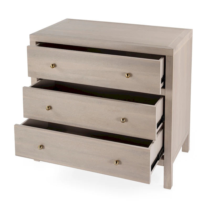 Nora 3-Drawer Wood Dresser
