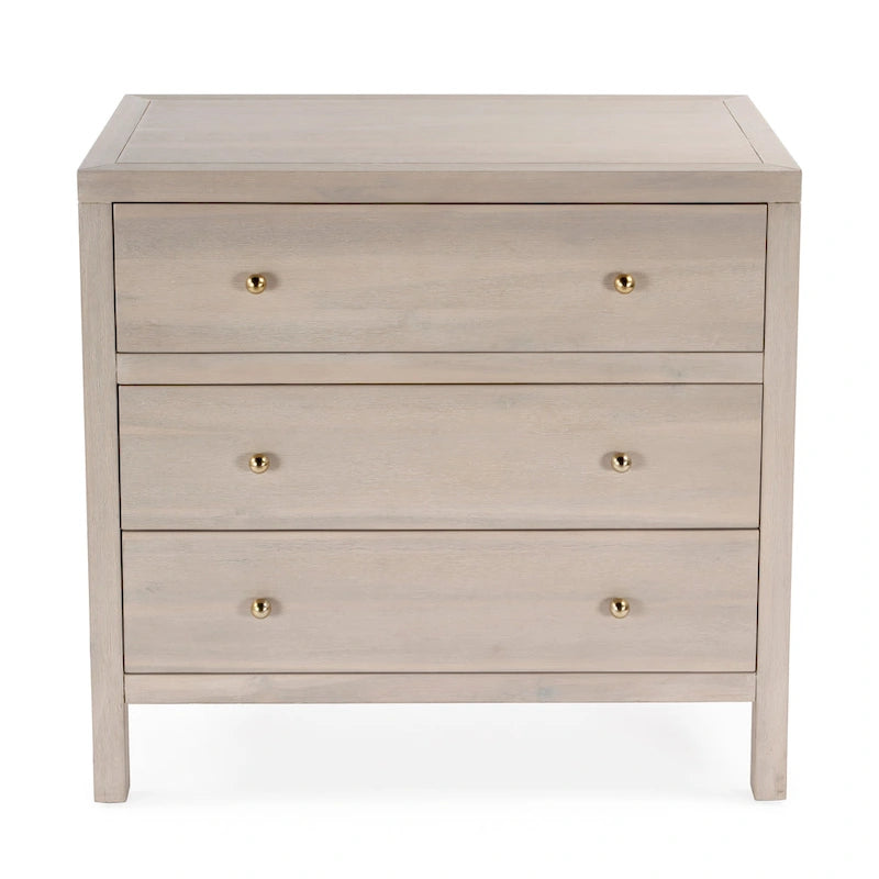 Nora 3-Drawer Wood Dresser