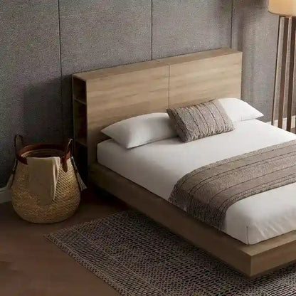 Marconi Platform Bed with Storage Headboard