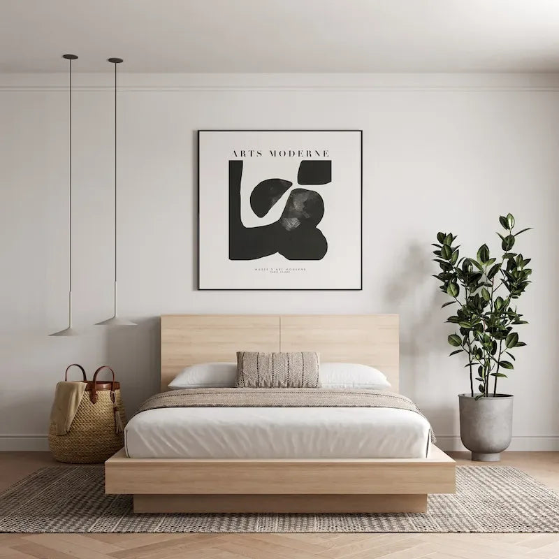 Marconi Platform Bed with Storage Headboard