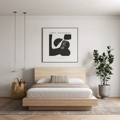 Marconi Platform Bed with Storage Headboard