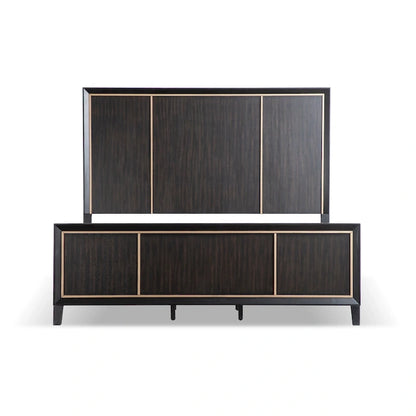 Furniture of America Nyx Modern Espresso Solid Wood Panel Bed